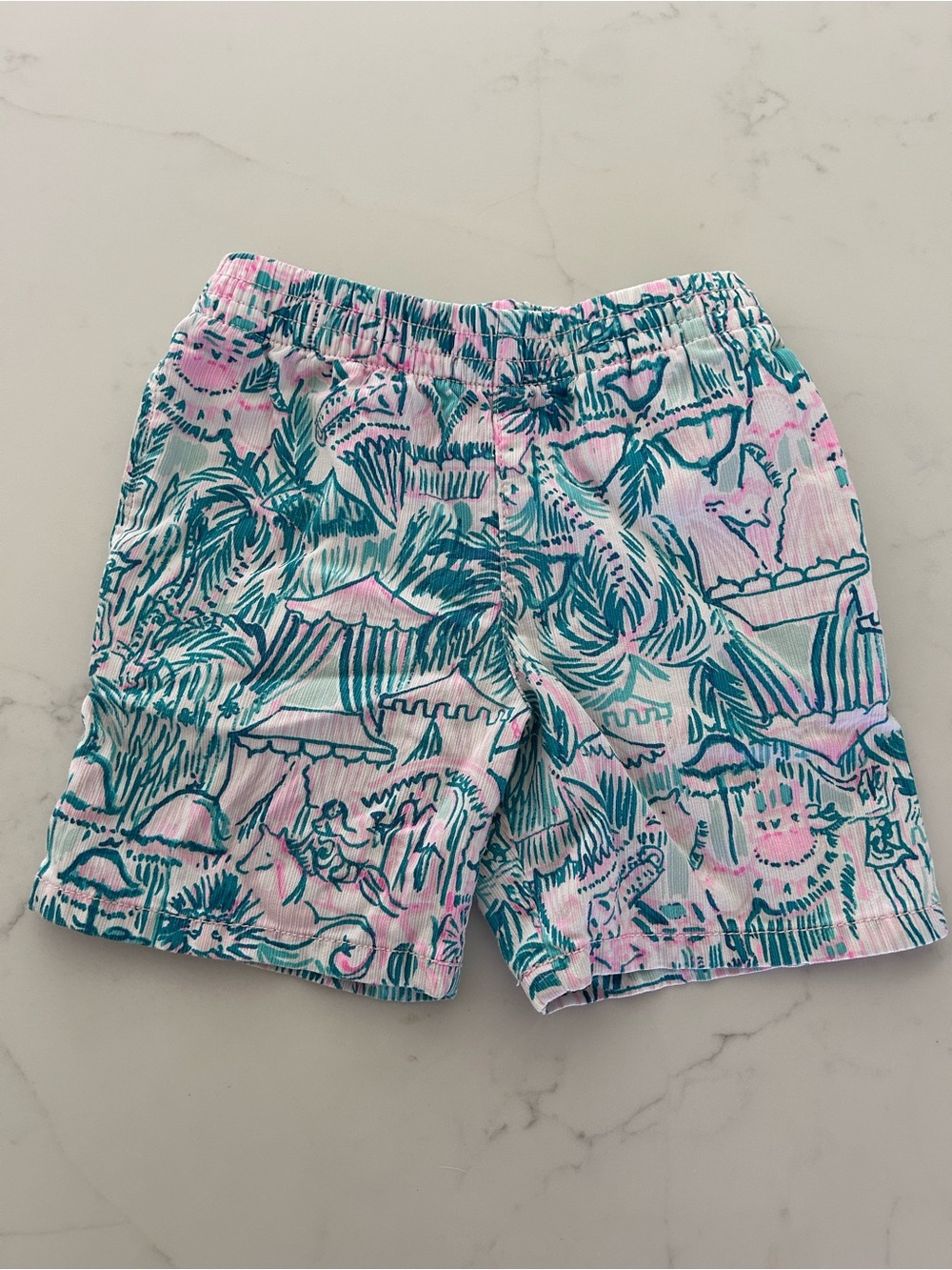 Lilly Pulitzer boys shorts bright agate green Xsmall colorful 🐫 camelflage